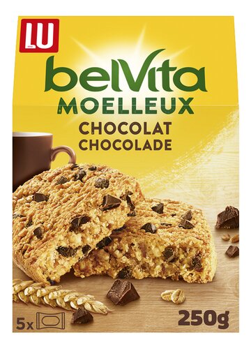 LU BELVITA Soft Baked choc.stukjes 5x50g
