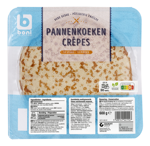 BONI pannenkoeken 11st 600g