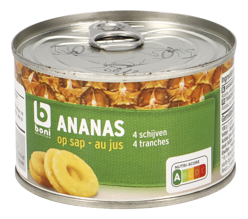 BONI ananasschijf op sap 227g