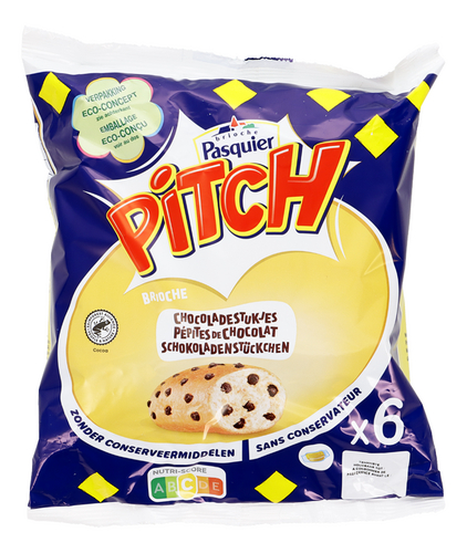 PASQUIER Pitch chocolade stukjes 6st