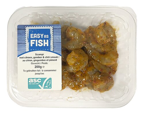 PURE FISH Scampi citr-gember-chili 200g