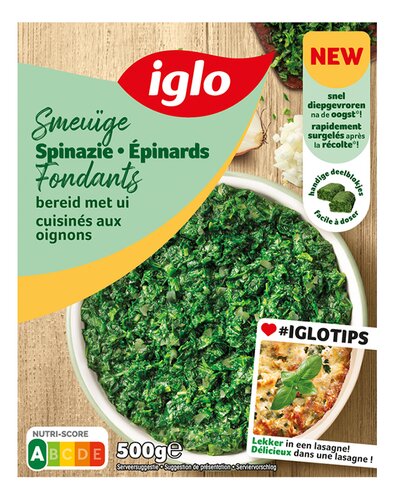 IGLO Smeuïge spinazie | Ui 500g