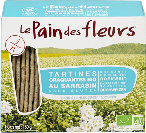 Le Pain Des Fleurs Crackers Sarrasin Bio 150g Bio Planet