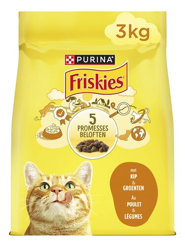 FRISKIES Volwassen kat Kip&Groenten 3kg