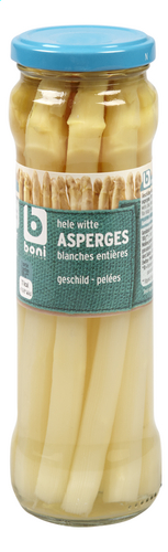 BONI hele witte asperges 330g