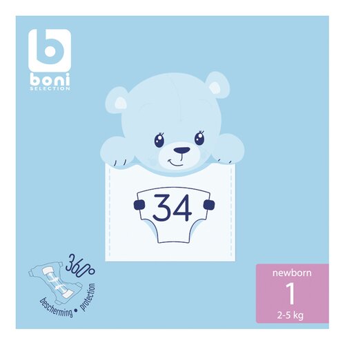 BONI luiers Newborn 1 2-5kg 34st