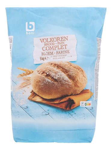 BONI Bloem volkoren brood 5kg