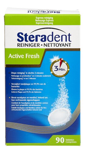 STERADENT Active Fresh 3min tablett 90st