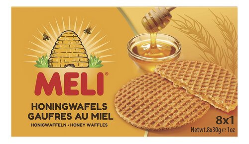 MELI honingwafels gevuld 8x30g