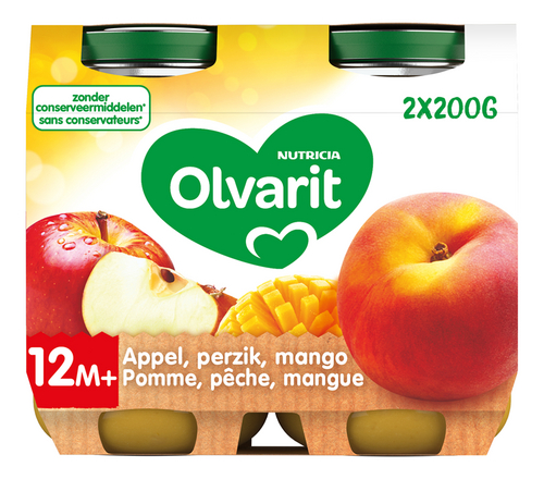 Nutricia Olvarit Compote Bebe Pomme Peche Mangue 1 An 2x0g Pot Colruyt Nutricia Olvarit Compote Bebe Pomme Peche Mangue 1 An 2x0g Pot Colruyt