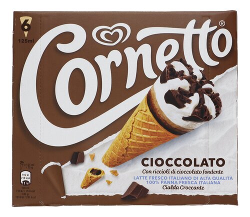 CORNETTO Chocolade 6x125ml