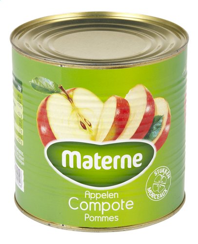 MATERNE appelcompote stukjes blik 2,7kg