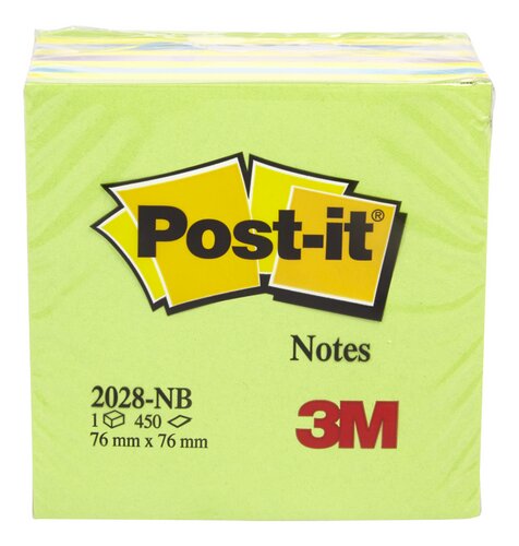 POST-IT Kubus blauw-groen 76x76mm