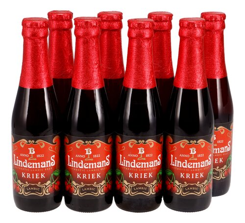 LINDEMANS bier kriek 3,5% 8x25cl