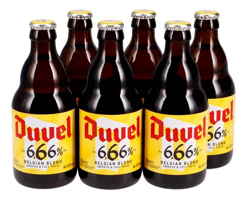 Duvel Bier Blond | 6,66% 6x33cl Glazen fles