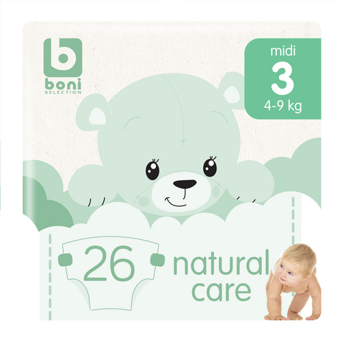 BONI Natural Care luiers 3 midi 26st