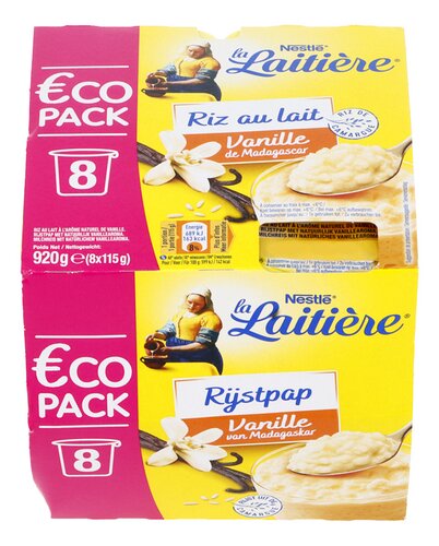 LA LAITIÈRE rijstpap van. 8x115g