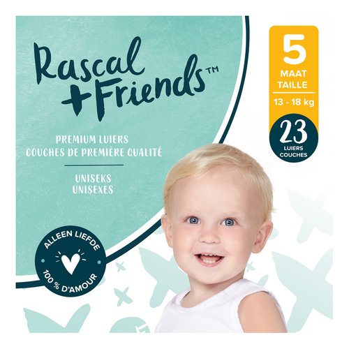 RASCAL+FRIENDS luiers maat5 13-18kg 23st | Colruyt - Collect&Go