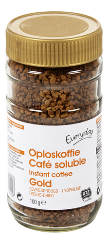 EVERYDAY Oploskoffie Gold UTZ 100g