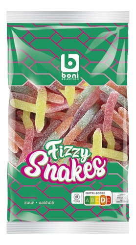 BONI Fizzy Snakes zuur 600g