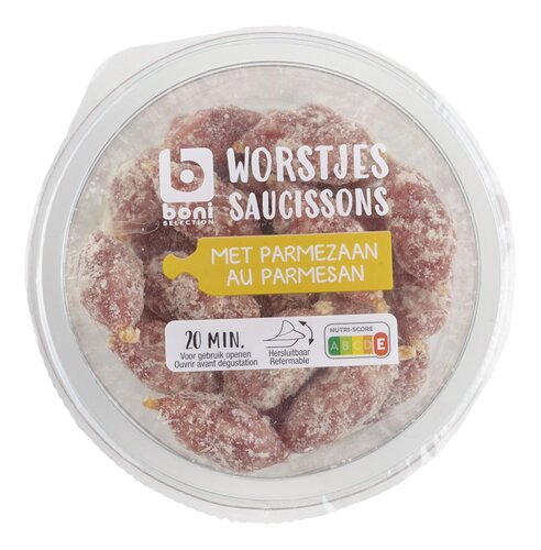 BONI miniworstjes parmezaan 150g