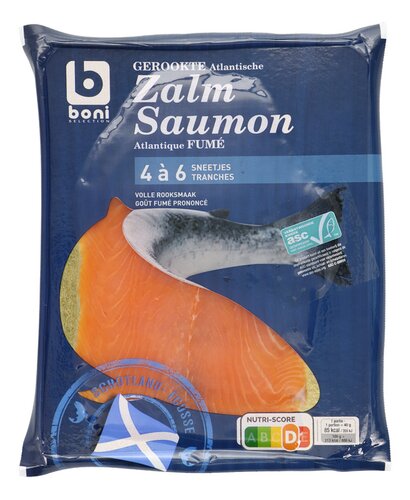 BONI Schotse gerookte zalm sneden 130g
