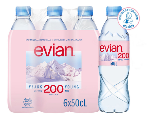 EVIAN plat water 50cl