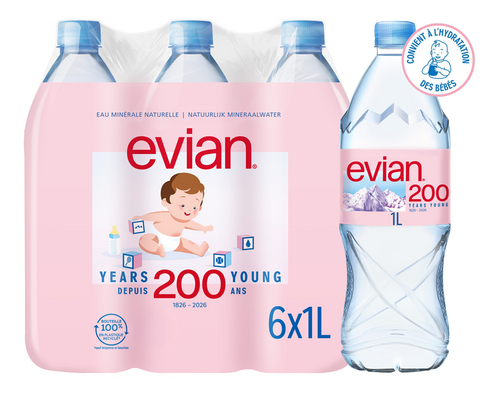 EVIAN plat water 1L
