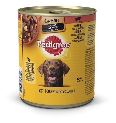 PEDIGREE rund pasta wortel 800g
