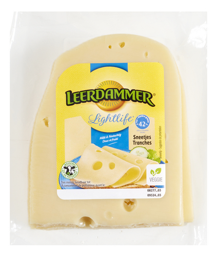 LEERDAMMER kaas Lightlife sneetjes 350g
