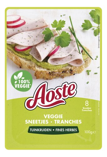 AOSTE Veggie Sneetjes Tuinkruiden 100g