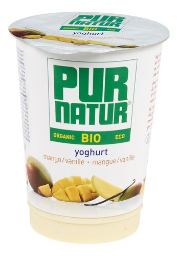 PUR NATUR yoghurt mango-vanille bio 500g