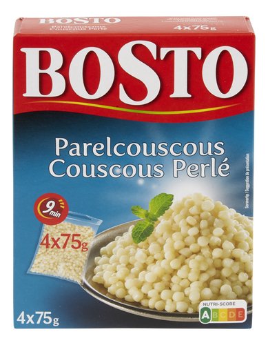 BOSTO parelcouscous builtjes 4x75g