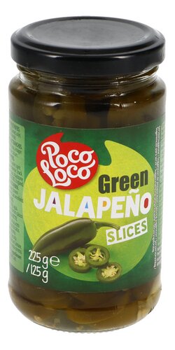POCO LOCO groen.jalapeños schijfjes 225g