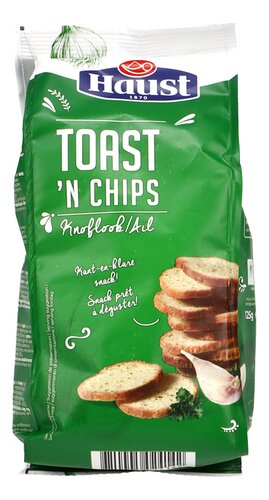 HAUST toast Toast 'n Chips knoflook 125g
