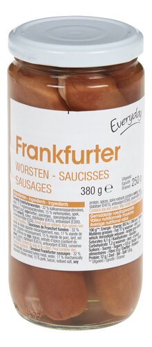 EVERYDAY Frankfurterworsten bok 380g