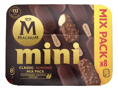 MAGNUM Mini stick classic almond 8x55ml