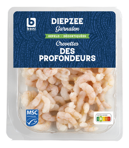 BONI roze diepzeegarnalen MSC 100g