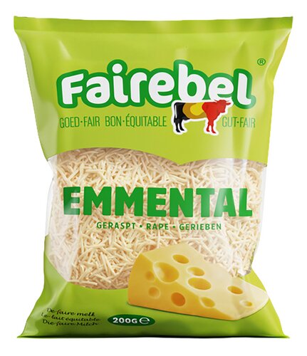FAIREBEL Geraspt kaas 200g