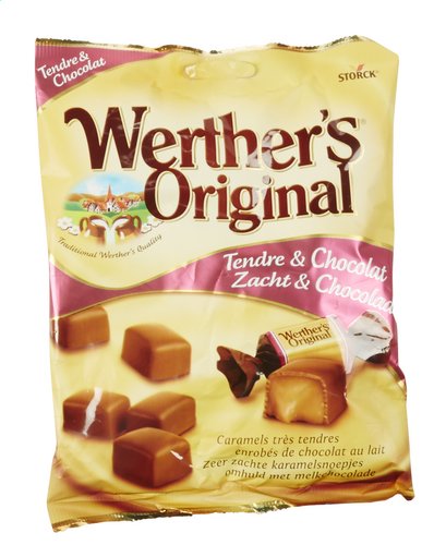 WERTHER'S ORIGINAL zacht&chocolade 180g