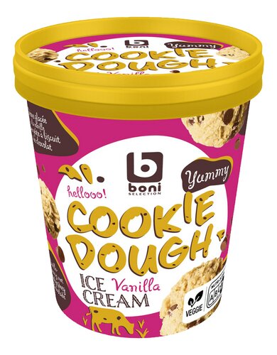BONI pint roomijs cookie dough 500ml