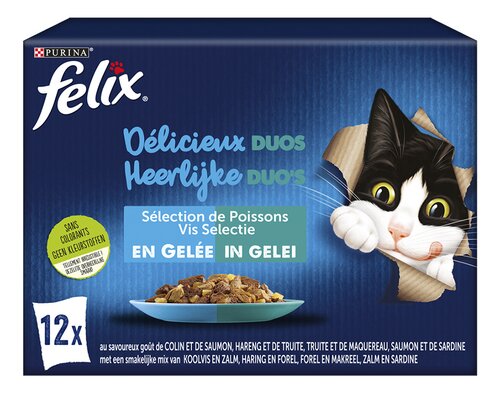 FELIX duo's vis paté kat 12x85g