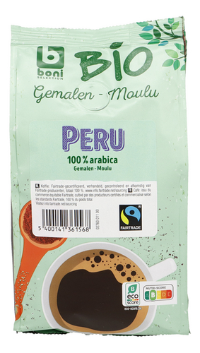 BONI BIO Koffie gemalen Peru FT 250g
