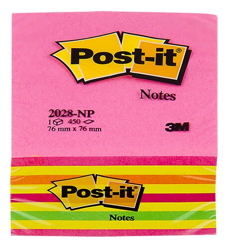 POST-IT Kubus roze 76x76mm