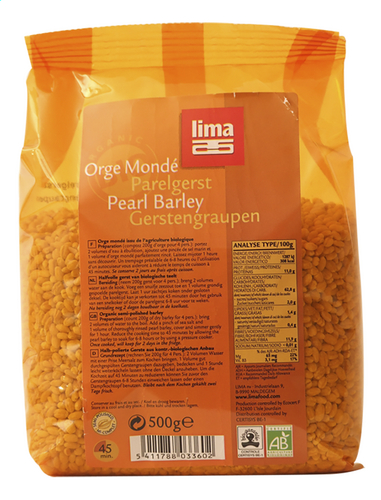 Lima Cereales Orge Monde Bio 500g Conserve Bio Planet