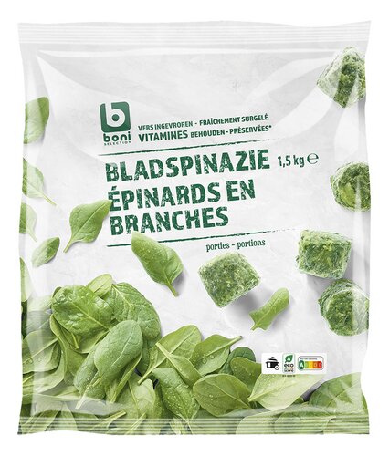 BONI bladspinazie in porties 1,5kg