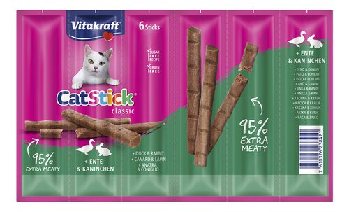 Vitakraft - Catstick Mini Canard-lapin