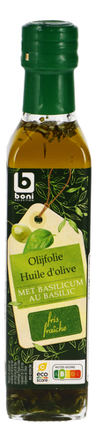 BONI olijfolie met basilicum 250ml