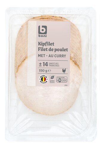 BONI KIPFILET MET CURRY 150g