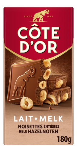 CÔTE D'OR Bloc melk hazelnoot 180g